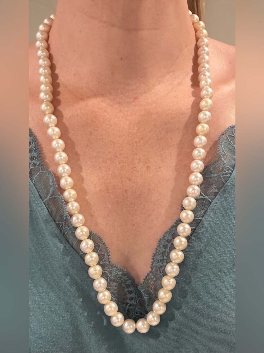 Elegant Ivory Pearl Strand Necklace for Women